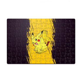 Пазл магнитный 126 элементов с принтом Happy Pikachu в Белгороде, полимерный материал с магнитным слоем | 126 деталей, размер изделия —  180*270 мм | Тематика изображения на принте: anime | baby | cartoon | cute | kawaii | pika pika | pokemon | аниме | анимешные | глаза | детям | зайчик | зверек | кавайный | кот | котенок | кролик | малыш | милый | мордочка | мультяшный | няшный | пика пика | пикачу | покемон