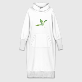Платье удлиненное хлопок с принтом reflex листья в Белгороде,  |  | relax | зелень | листья