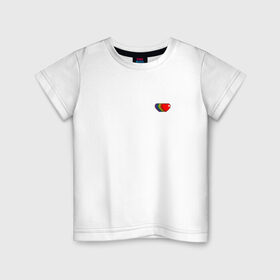 Детская футболка хлопок с принтом Rainbow hearts в Белгороде, 100% хлопок | круглый вырез горловины, полуприлегающий силуэт, длина до линии бедер | love | rainbow hearts | любовь | радуга | разноцветный | сердце