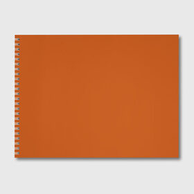 Альбом для рисования с принтом Радуга v6 - оранжевый в Белгороде, 100% бумага
 | матовая бумага, плотность 200 мг. | Тематика изображения на принте: без дизайна | без картинки | одноцветные | оранжевый