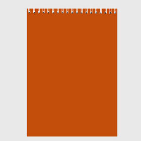 Скетчбук с принтом Радуга v6 - оранжевый в Белгороде, 100% бумага
 | 48 листов, плотность листов — 100 г/м2, плотность картонной обложки — 250 г/м2. Листы скреплены сверху удобной пружинной спиралью | без дизайна | без картинки | одноцветные | оранжевый