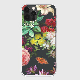 Чехол для iPhone 12 Pro Max с принтом Цветы в Белгороде, Силикон |  | арт | бабочка | бабочки | белая лилия | белый | желтый | зеленый | картина | краски | красный | лилии | лилия | рисунок | рисунок красками | роза | розовая роза | розовый | розы | тёмный | фиолетовый