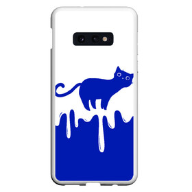 Чехол для Samsung S10E с принтом Milk Cat в Белгороде, Силикон | Область печати: задняя сторона чехла, без боковых панелей | cat | cats | japan | kitty | milk | кавай | кот | котейка | котенок | котик | кошка | кошки | милград | молоко | ня | япония