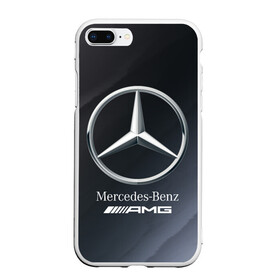Чехол для iPhone 7Plus/8 Plus матовый с принтом MERCEDES МЕРСЕДЕС в Белгороде, Силикон | Область печати: задняя сторона чехла, без боковых панелей | amg | auto | bens | benz | logo | merc | mercedes | mercedes benz | mersedes | moto | star | vthctltc | авто | амг | бенц | звезда | класс | лого | логотип | мерин | мерс | мерседес | мерседес бенц | мото | символ | символы | ьуксувуы