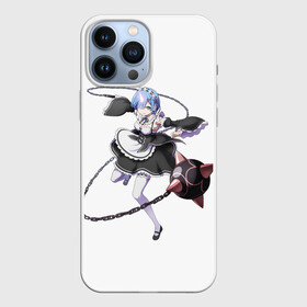 Чехол для iPhone 13 Pro Max с принтом Re:Zero в Белгороде,  |  | anime | glitch | japan | ram | re | rem | rezero | senpai | subaru | waifu | zero | анимация | аниме | вайфу | глитч | глич | мультсериал | мультфильм | семпай | сенпай | сериал | япония