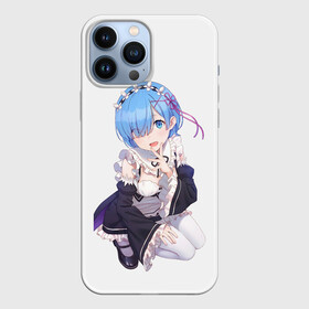 Чехол для iPhone 13 Pro Max с принтом Re:Zero в Белгороде,  |  | Тематика изображения на принте: anime | glitch | japan | ram | re | rem | rezero | senpai | subaru | waifu | zero | анимация | аниме | вайфу | глитч | глич | мультсериал | мультфильм | семпай | сенпай | сериал | япония