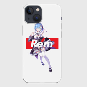 Чехол для iPhone 13 mini с принтом Re:Zero в Белгороде,  |  | anime | glitch | japan | ram | re | rem | rezero | senpai | subaru | waifu | zero | анимация | аниме | вайфу | глитч | глич | мультсериал | мультфильм | семпай | сенпай | сериал | япония