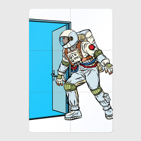 Магнитный плакат 2Х3 с принтом Portal в Белгороде, Полимерный материал с магнитным слоем | 6 деталей размером 9*9 см | astronaut | cosmonaut | cosmos | door | enter | portal | space | spacesuit | вход | дверь | космонавт | космос | портал | скафандр