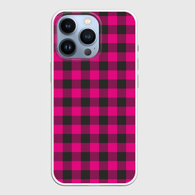 Чехол для iPhone 13 Pro с принтом Розовая клетка в Белгороде,  |  | cage | cage pattern | checkered ornament | ornament | pattern | pink | print cage | tartan | клетка | клетка узор | клетчатый орнамент | орнамент | принт клетка | розовая | розовая клетка | тартан | узор | шотландка | шотландская клетка