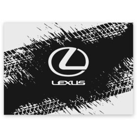 Поздравительная открытка с принтом LEXUS / ЛЕКСУС в Белгороде, 100% бумага | плотность бумаги 280 г/м2, матовая, на обратной стороне линовка и место для марки
 | auto | lexus | logo | moto | symbol | авто | автомобиль | гонки | лексус | лого | логотип | логотипы | марка | машина | мото | символ | символы