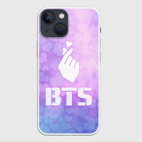 Чехол для iPhone 13 mini с принтом BTS в Белгороде,  |  | bts | cute | heat | k pop | korean | бтс | жест | кпоп | милый | сердце