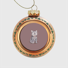 Стеклянный ёлочный шар с принтом Котёнок ыыы в Белгороде, Стекло | Диаметр: 80 мм | арт | кот | котёнок | кошка | мем | мемный кот | мемный котенок | мэм | мэмный котёнок | рисунок | серый | серый кот | тёмный | фиолетовый