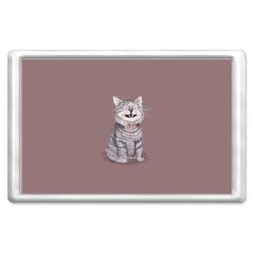 Магнит 45*70 с принтом Котёнок ыыы в Белгороде, Пластик | Размер: 78*52 мм; Размер печати: 70*45 | Тематика изображения на принте: арт | кот | котёнок | кошка | мем | мемный кот | мемный котенок | мэм | мэмный котёнок | рисунок | серый | серый кот | тёмный | фиолетовый