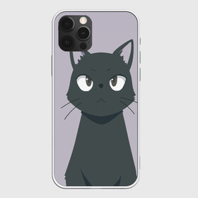 Чехол для iPhone 12 Pro Max с принтом Чёрный кот в Белгороде, Силикон |  | аниме | аниме кот | арт | кёрный котёнок | кот | котёнок | кошка | рисунок | чёрная кошка | черный кот | черный котенок