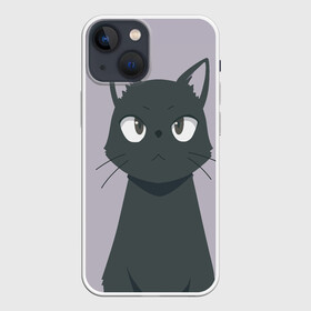 Чехол для iPhone 13 mini с принтом Черный Кот из аниме в Белгороде,  |  | аниме | аниме кот | арт | кёрный котёнок | кот | котёнок | кошка | рисунок | чёрная кошка | черный кот | черный котенок