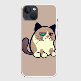 Чехол для iPhone 13 с принтом Великий Grumpy Cat в Белгороде,  |  | grumpy cat | арт | кот | кот grumpy cat | котёнок | кошка | недовольный кот | рисунок