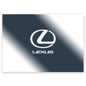 Поздравительная открытка с принтом LEXUS / ЛЕКСУС в Белгороде, 100% бумага | плотность бумаги 280 г/м2, матовая, на обратной стороне линовка и место для марки
 | 