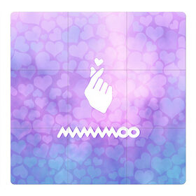 Магнитный плакат 3Х3 с принтом Mamamoo в Белгороде, Полимерный материал с магнитным слоем | 9 деталей размером 9*9 см | cute | heat | k pop | korean | mamamoo | жест | кпоп | мамаму | милый | сердце