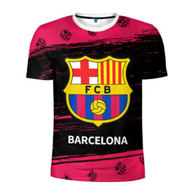 Мужская футболка 3D спортивная с принтом BARCELONA / БАРСЕЛОНА в Белгороде, 100% полиэстер с улучшенными характеристиками | приталенный силуэт, круглая горловина, широкие плечи, сужается к линии бедра | barca | barcelona | barsa | barselona | fcb | logo | messi | барса | барселона | знак | клуб | лого | логотип | логотипы | месси | символ | символы | футбол | футбольная | футбольный