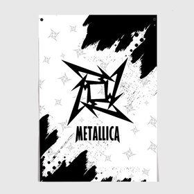 Постер с принтом METALLICA / МЕТАЛЛИКА в Белгороде, 100% бумага
 | бумага, плотность 150 мг. Матовая, но за счет высокого коэффициента гладкости имеет небольшой блеск и дает на свету блики, но в отличии от глянцевой бумаги не покрыта лаком | hetfield | james | logo | metal | metalica | metallica | music | rock | star | джеймс | звезда | знак | ларс | лого | логотип | логотипы | метал | металика | металлика | музыка | рок | символ | символы | ульрих | хэтфилд