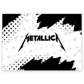 Поздравительная открытка с принтом METALLICA / МЕТАЛЛИКА в Белгороде, 100% бумага | плотность бумаги 280 г/м2, матовая, на обратной стороне линовка и место для марки
 | Тематика изображения на принте: hetfield | james | logo | metal | metalica | metallica | music | rock | star | джеймс | звезда | знак | ларс | лого | логотип | логотипы | метал | металика | металлика | музыка | рок | символ | символы | ульрих | хэтфилд