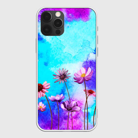 Чехол для iPhone 12 Pro Max с принтом Цветов аромат в Белгороде, Силикон |  | flowers | акварельные | бабочки | бутоны | градиент | искусство | картины | краски | красочные | лепестки | лучшая | любимая | небеса | облака | пейзаж | подарок | поле | полевые | природа | растения