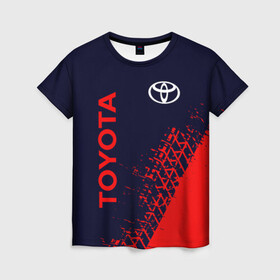 Женская футболка 3D с принтом TOYOTA / ТОЙОТА в Белгороде, 100% полиэфир ( синтетическое хлопкоподобное полотно) | прямой крой, круглый вырез горловины, длина до линии бедер | auto | camry | corolla | cruiser | land | logo | moto | rav | supra | toyota | авенсис | авто | автомобиль | камри | королла | крузер | ленд | лого | логотип | логотипы | марка | мото | рав | символ | тоета | тоеты | тойота | тойоты