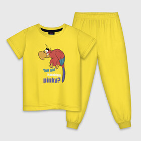 Детская пижама хлопок с принтом Яго в Белгороде, 100% хлопок |  брюки и футболка прямого кроя, без карманов, на брюках мягкая резинка на поясе и по низу штанин
 | aladdin | iago | vdkimel | аладдин | яго