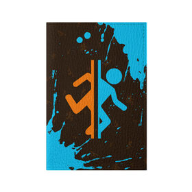 Обложка для паспорта матовая кожа с принтом PORTAL ПОРТАЛ в Белгороде, натуральная матовая кожа | размер 19,3 х 13,7 см; прозрачные пластиковые крепления | Тематика изображения на принте: game | games | half | half life | halflife | life | logo | portal | portal 2 | portal2 | valve | игра | игры | лайф | лого | логотип | логотипы | портал | портал 2 | портал2 | символ | символы | халф | халф лайф | халфлайф