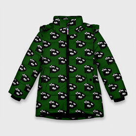 Зимняя куртка для девочек 3D с принтом SUPER MARIO в Белгороде, ткань верха — 100% полиэстер; подклад — 100% полиэстер, утеплитель — 100% полиэстер. | длина ниже бедра, удлиненная спинка, воротник стойка и отстегивающийся капюшон. Есть боковые карманы с листочкой на кнопках, утяжки по низу изделия и внутренний карман на молнии. 

Предусмотрены светоотражающий принт на спинке, радужный светоотражающий элемент на пуллере молнии и на резинке для утяжки. | Тематика изображения на принте: luigi | mario | super | super mario | братья марио | денди | луиджи | марио | марио денди | супер марио