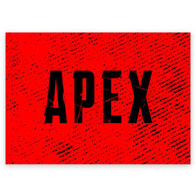 Поздравительная открытка с принтом APEX LEGENDS / АПЕКС ЛЕГЕНД в Белгороде, 100% бумага | плотность бумаги 280 г/м2, матовая, на обратной стороне линовка и место для марки
 | apex | game | games | legend | legends | logo | апекс | битва | игра | игры | королевская | легенд | легендс | лого | логотип | логотипы | символ | символы