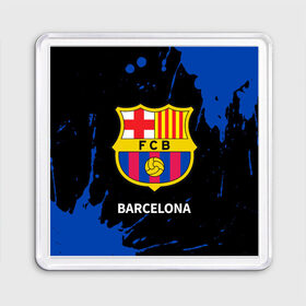 Магнит 55*55 с принтом BARCELONA / БАРСЕЛОНА в Белгороде, Пластик | Размер: 65*65 мм; Размер печати: 55*55 мм | barca | barcelona | barsa | barselona | fcb | logo | messi | барса | барселона | знак | клуб | лого | логотип | логотипы | месси | символ | символы | футбол | футбольная | футбольный
