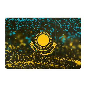 Магнитный плакат 3Х2 с принтом КАЗАХСТАН / KAZAKHSTAN в Белгороде, Полимерный материал с магнитным слоем | 6 деталей размером 9*9 см | flag | kazakhstan | qazaqstan | герб | захах | казахстан | кахахи | лого | нур султан | республика | символ | страна | флаг