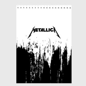 Скетчбук с принтом METALLICA МЕТАЛЛИКА в Белгороде, 100% бумага
 | 48 листов, плотность листов — 100 г/м2, плотность картонной обложки — 250 г/м2. Листы скреплены сверху удобной пружинной спиралью | Тематика изображения на принте: hetfield | james | logo | metal | metalica | metallica | music | rock | star | джеймс | звезда | знак | ларс | лого | логотип | логотипы | метал | металика | металлика | музыка | рок | символ | символы | ульрих | хэтфилд