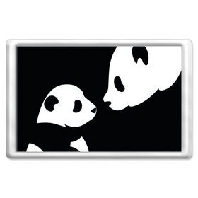 Магнит 45*70 с принтом Panda в Белгороде, Пластик | Размер: 78*52 мм; Размер печати: 70*45 | bearcat | coon bear | panda | бамбуковый медвед | большая панда | гигантская панда
