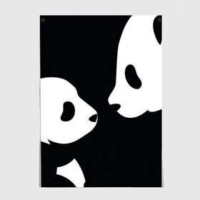 Постер с принтом Panda в Белгороде, 100% бумага
 | бумага, плотность 150 мг. Матовая, но за счет высокого коэффициента гладкости имеет небольшой блеск и дает на свету блики, но в отличии от глянцевой бумаги не покрыта лаком | bearcat | coon bear | panda | бамбуковый медвед | большая панда | гигантская панда