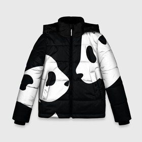 Зимняя куртка для мальчиков 3D с принтом Panda в Белгороде, ткань верха — 100% полиэстер; подклад — 100% полиэстер, утеплитель — 100% полиэстер | длина ниже бедра, удлиненная спинка, воротник стойка и отстегивающийся капюшон. Есть боковые карманы с листочкой на кнопках, утяжки по низу изделия и внутренний карман на молнии. 

Предусмотрены светоотражающий принт на спинке, радужный светоотражающий элемент на пуллере молнии и на резинке для утяжки | Тематика изображения на принте: bearcat | coon bear | panda | бамбуковый медвед | большая панда | гигантская панда