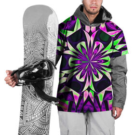 Накидка на куртку 3D с принтом Kaleidoscope в Белгороде, 100% полиэстер |  | abstraction | fractal | kaleidoscope | light green | pattern | purple | symmetry | абстракция | калейдоскоп | салатовый | симметрия | узор | фиолетовый | фрактал