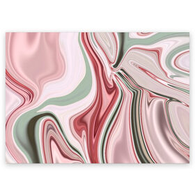 Поздравительная открытка с принтом Розовый мрамор в Белгороде, 100% бумага | плотность бумаги 280 г/м2, матовая, на обратной стороне линовка и место для марки
 | abstraction | marble | pink marble | мрамор | розовый мрамор