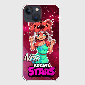 Чехол для iPhone 13 mini с принтом Nita Brawl Stars в Белгороде,  |  | anime | brawl | brawl stars | brawlstars | brawl_stars | jessie | nita | аниме | бравл | бравлстарс | девочка | девочка в шкуре медведя | девушка | манга | медведь | нета | нита