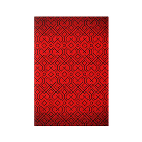 Обложка для паспорта матовая кожа с принтом Геометрический орнамент в Белгороде, натуральная матовая кожа | размер 19,3 х 13,7 см; прозрачные пластиковые крепления | абстракция | геометрия | кубы | орнамент | паттерн | полосы | узор