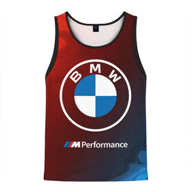 Мужская майка 3D с принтом BMW БМВ в Белгороде, 100% полиэстер | круглая горловина, приталенный силуэт, длина до линии бедра. Пройма и горловина окантованы тонкой бейкой | Тематика изображения на принте: 2020 | auto | b m w | bmv | bmw | car | logo | moto | performance | power | series | sport | авто | б м в | бмв | игра | игры | иьц | лого | логотип | марка | машина | мото | мотоцикл | павер | перфоманс | серии | серия | символ | спорт