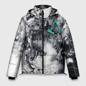 Мужская зимняя куртка 3D с принтом Assassins Creed Valhalla в Белгороде, верх — 100% полиэстер; подкладка — 100% полиэстер; утеплитель — 100% полиэстер | длина ниже бедра, свободный силуэт Оверсайз. Есть воротник-стойка, отстегивающийся капюшон и ветрозащитная планка. 

Боковые карманы с листочкой на кнопках и внутренний карман на молнии. | eivor | valhalla | vikings | вальгалла | вальхалла | викинги | эйвор