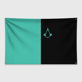 Флаг-баннер с принтом Assassins Creed Valhalla в Белгороде, 100% полиэстер | размер 67 х 109 см, плотность ткани — 95 г/м2; по краям флага есть четыре люверса для крепления | eivor | valhalla | vikings | вальгалла | вальхалла | викинги | эйвор
