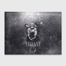 Обложка для студенческого билета с принтом Nirvana в Белгороде, натуральная кожа | Размер: 11*8 см; Печать на всей внешней стороне | Тематика изображения на принте: cobain | kurt | nirvana | кобейн | курт | нирвана