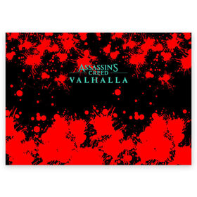 Поздравительная открытка с принтом Assassins Creed Valhalla в Белгороде, 100% бумага | плотность бумаги 280 г/м2, матовая, на обратной стороне линовка и место для марки
 | Тематика изображения на принте: eivor | valhalla | vikings | вальгалла | вальхалла | викинги | эйвор