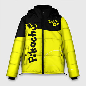 Мужская зимняя куртка 3D с принтом Pikachu в Белгороде, верх — 100% полиэстер; подкладка — 100% полиэстер; утеплитель — 100% полиэстер | длина ниже бедра, свободный силуэт Оверсайз. Есть воротник-стойка, отстегивающийся капюшон и ветрозащитная планка. 

Боковые карманы с листочкой на кнопках и внутренний карман на молнии. | battle | drawing | entei | lugia | metagross | pikachu | pokemon | zapdos | брок | бульбазавр | детектив | монстр | пикачу | покемон | эш