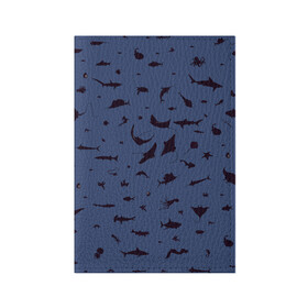 Обложка для паспорта матовая кожа с принтом Manta в Белгороде, натуральная матовая кожа | размер 19,3 х 13,7 см; прозрачные пластиковые крепления | Тематика изображения на принте: dolphin | fish | killer whale | manta | see life | shark | акула | дельфин | касатка | морские обитатели | рыба