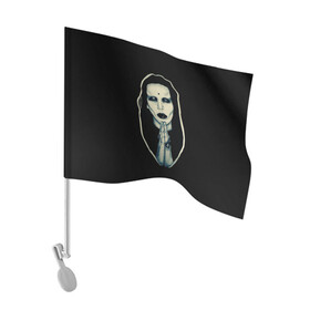 Флаг для автомобиля с принтом Marilyn Manson в Белгороде, 100% полиэстер | Размер: 30*21 см | manson | marilyn | marilyn manson | мэнсон | мэрилин | мэрилин мэнсон