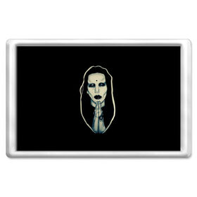 Магнит 45*70 с принтом Marilyn Manson в Белгороде, Пластик | Размер: 78*52 мм; Размер печати: 70*45 | 